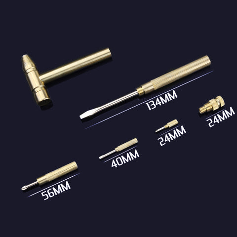 5-in-1 Multifunction Mini Craft Tool Set | Hammer & Screwdriver Kit