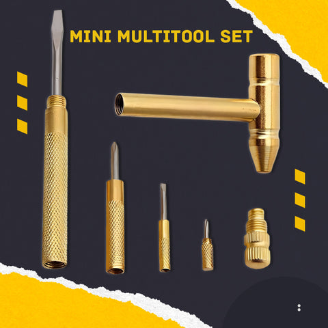 5-in-1 Multifunction Mini Craft Tool Set | Hammer & Screwdriver Kit