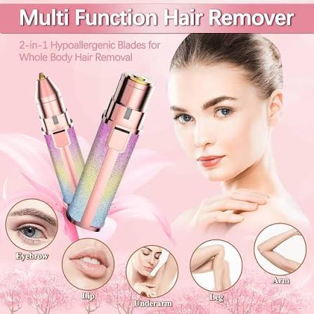 2-in-1 Flawless Eyebrow Trimmer | USB Rechargeable Facial Hair Remover