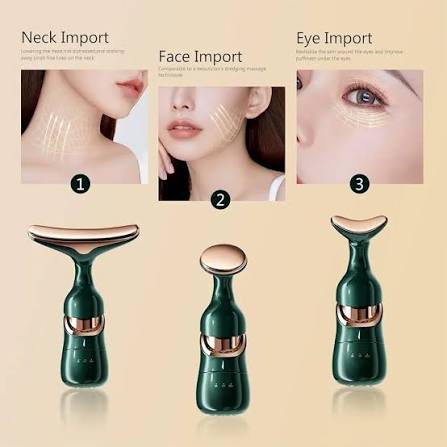 3-in-1 Face Lift Massager Wand | Facial Massage & Glow Care Tool