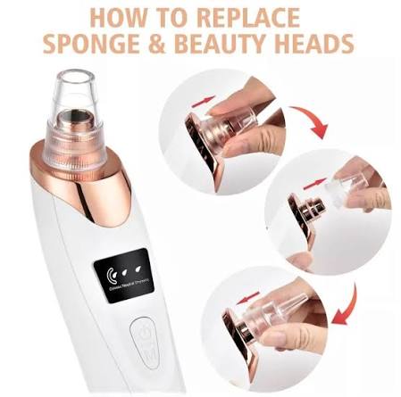 5-in-1 Blackhead Remover Machine | Rechargeable Facial Pore Vacuum