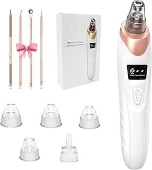 5-in-1 Blackhead Remover Machine | Rechargeable Facial Pore Vacuum