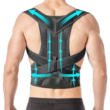 Adjustable Back Support Belt | Posture Corrector | Spine & Shoulder Brace β Large