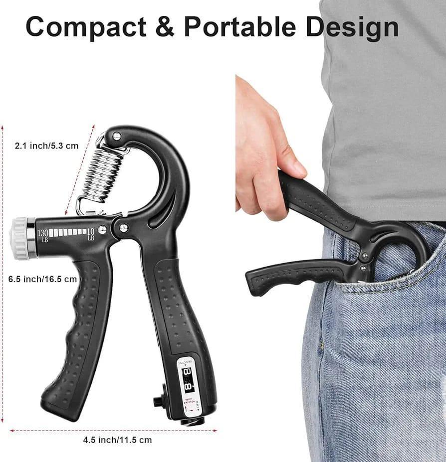 Adjustable Hand Grip Strengthener | Wrist & Forearm Grip Trainer