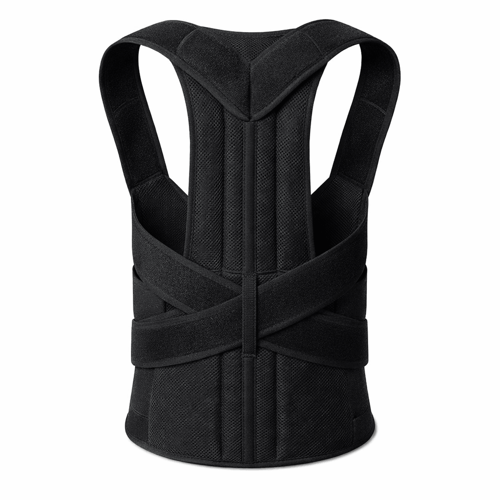 Adjustable Back Support Belt | Posture Corrector | Spine & Shoulder Brace – Large