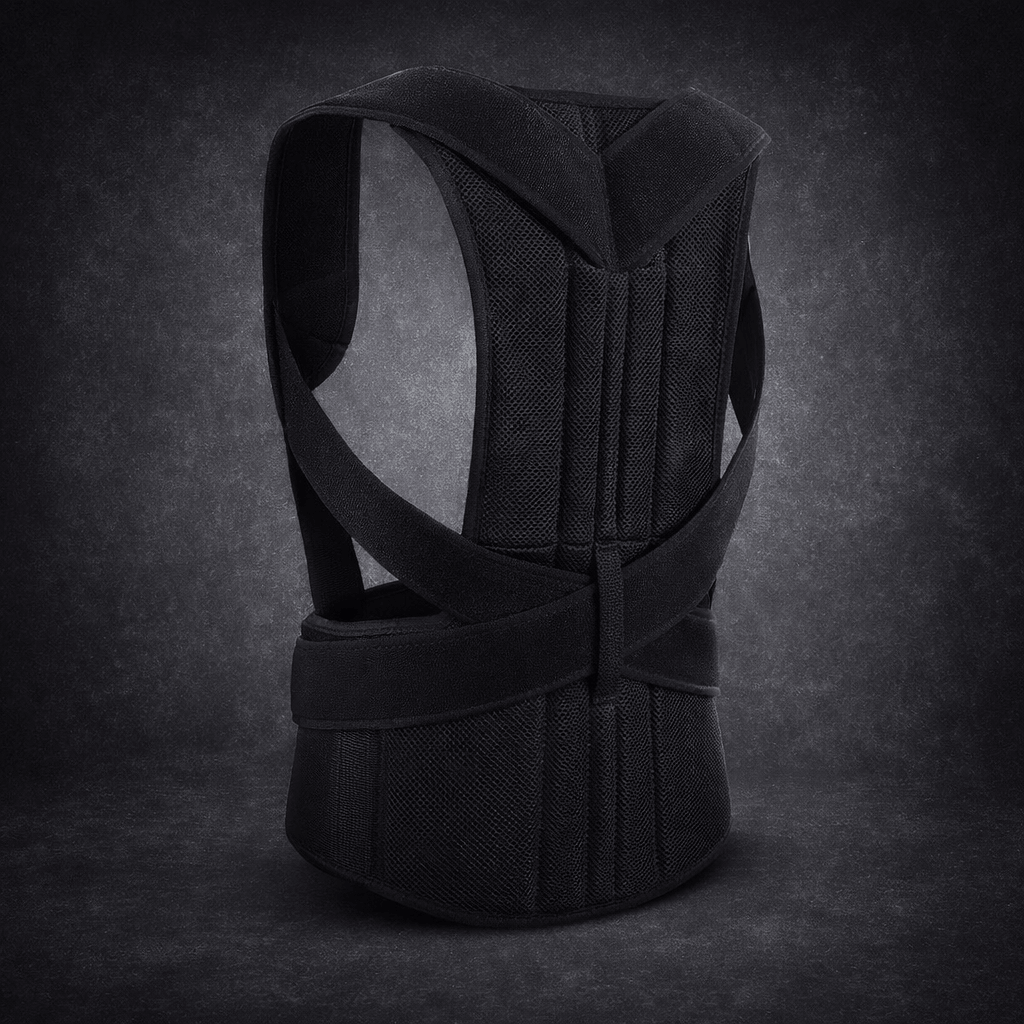 Adjustable Back Support Belt | Posture Corrector | Spine & Shoulder Brace – Large