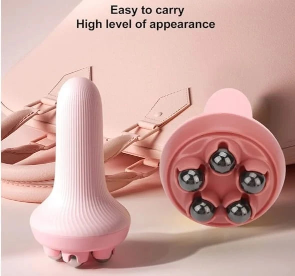 360° Roller Hand Massager – Manual Body Massage Tool for Neck & Back