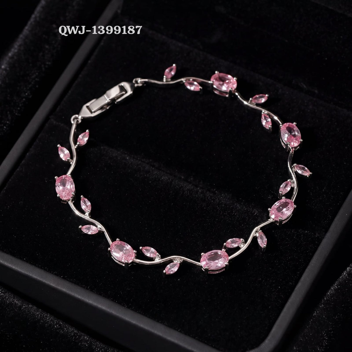 Tulip Bracelet for Women | Stainless Steel Blue & Silver Finish