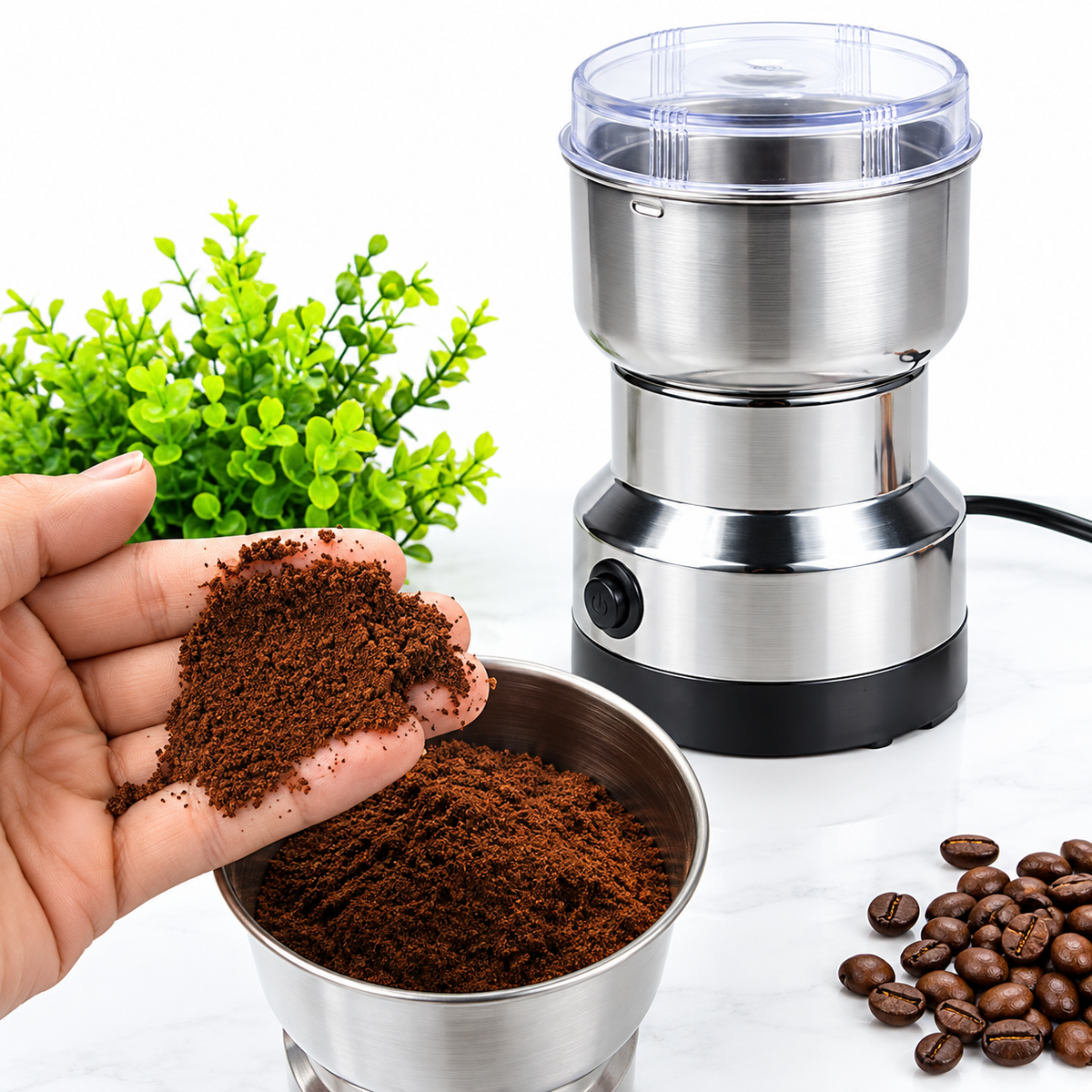 RAF R-7113 Electric Grinder – 300W Stainless Steel Blade | 85–100g Capacity