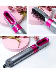 5-in-1 Hair Styler Hot Air Brush | Volumizer, Straightener & Curler