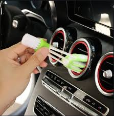 2-in-1 Car AC Vent Cleaning Brush | Microfiber Detailing Tool