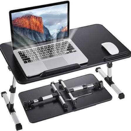 Laptop Table T1 | Foldable Legs with Tablet Groove & Cup Slot