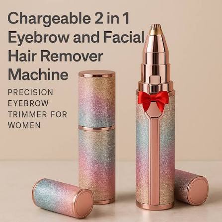 2-in-1 Flawless Eyebrow Trimmer | USB Rechargeable Facial Hair Remover